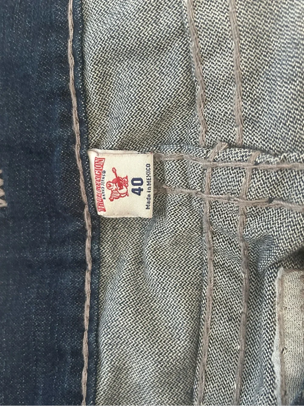 True Religion Dark Wash Blue Denim Jeans